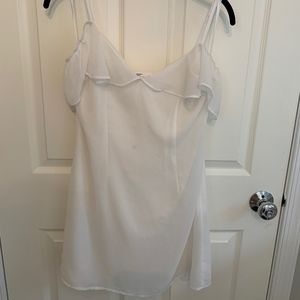Ivory Off the Shoulder Dress